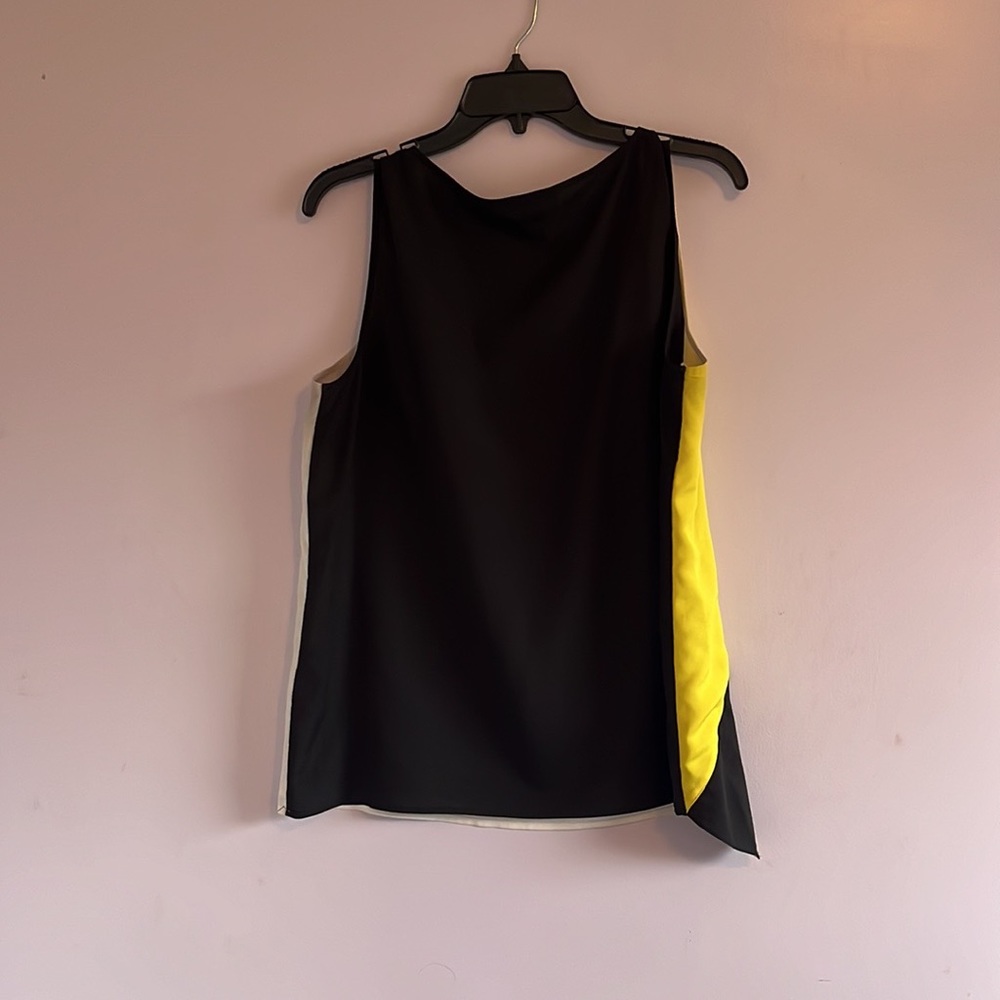 DKNY Yellow, Black, and White Tank Top - Picture 3 of 3